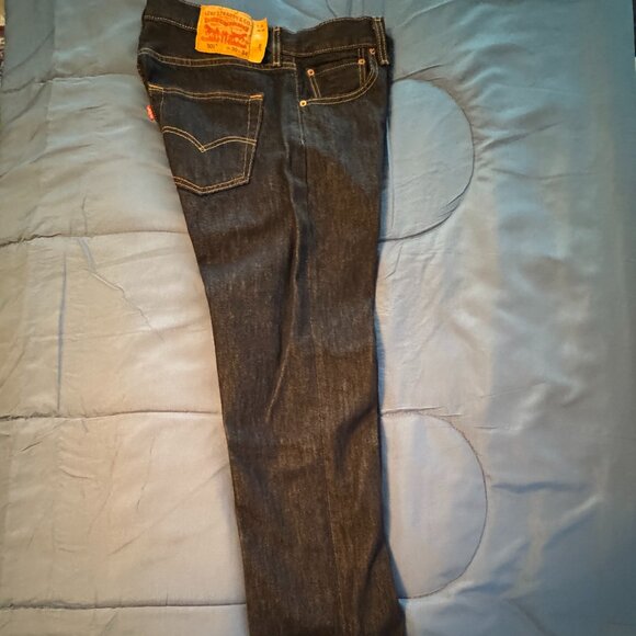 Levi's 501 Denim Straight Leg Blue Jeans - W-30, L-34 - Picture 5 of 6